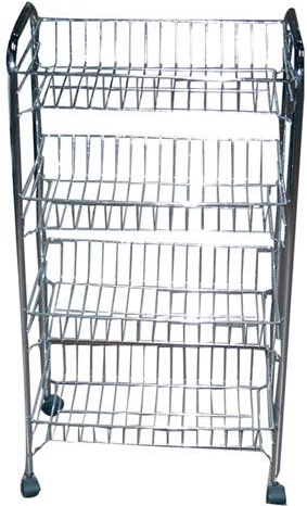 Kopalniški voziček BRILLY s 3 koši, krom, 46 × 28 × 60 cm