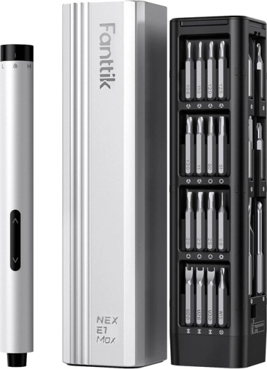 Komplet natančnega električnega izvijača Fanttik E1 Max 3,7 V – srebrna