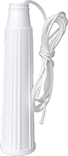 WC splakovalnik s plastično vrvico 1 m, bel