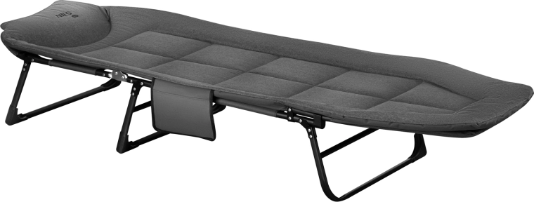 Zložljiva kamp postelja NILS Camp 200 cm z nastavljivim naslonom