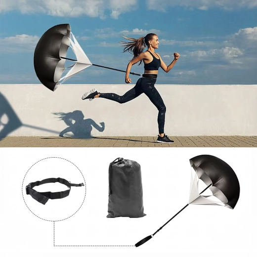 Uporno tekaško padalo za eksplozivno hitrost