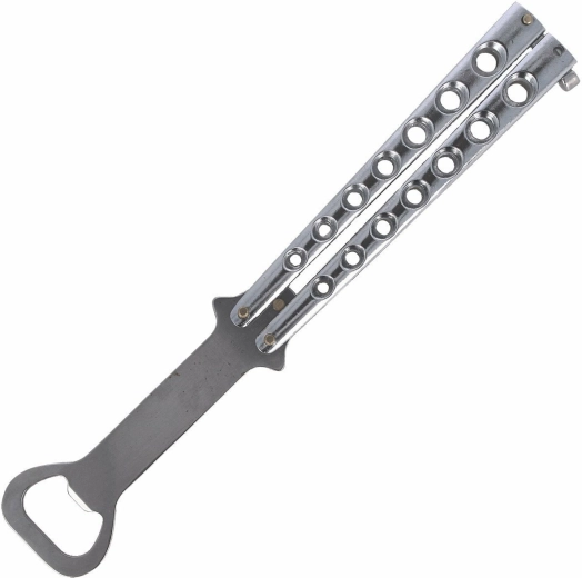 Herbertz Butterfly Chrome stainless steel bottle opener