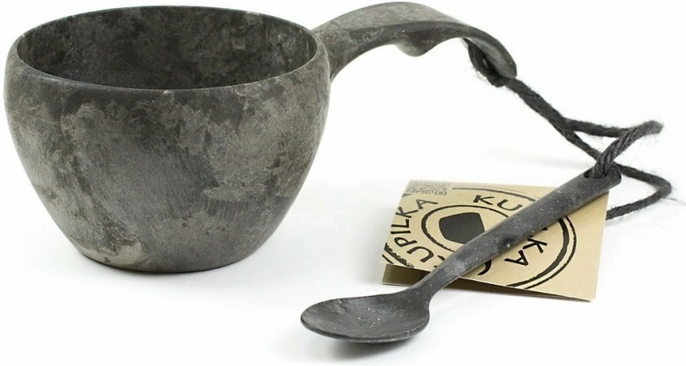 Kupilka 21 klasična skodelica črna z žličko