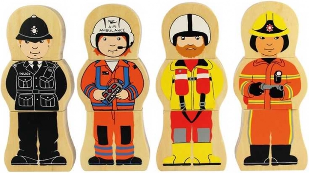 Lesene sestavljanke poklicev od Bigjigs Toys