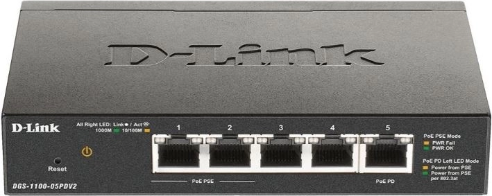 Pametno stikalo DGS-1100-05PDV2 5xGE (2xPoE)