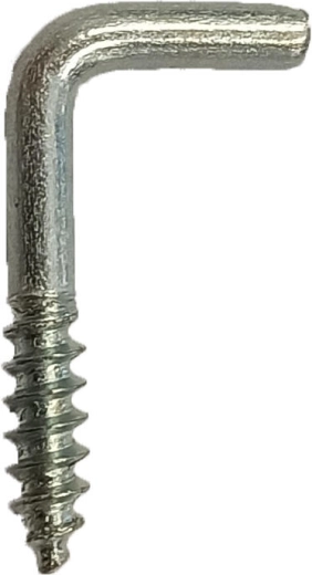Kljuka z navojem za les 60 × 4,5 mm, pocinkana (200 kos)