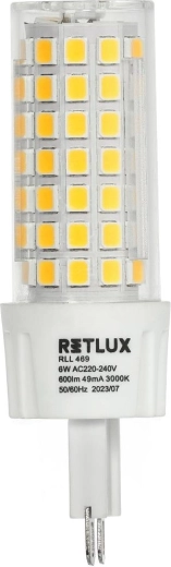 Retlux G9 6 W Warm White LED Bulb