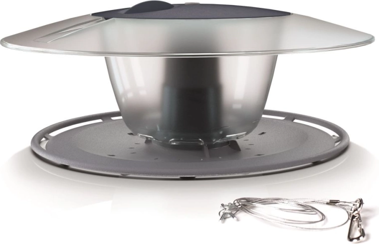 Krmilnica za ptice Birdyfeed Round sivi kamen