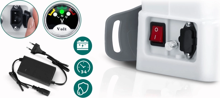 Zmogljiva baterija 12 V / 8 Ah z indikatorjem