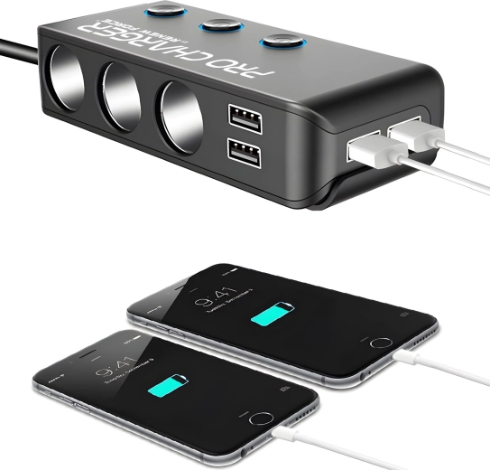 4× USB polnjenje vključno s Quick Charge 3.0 in Power Delivery