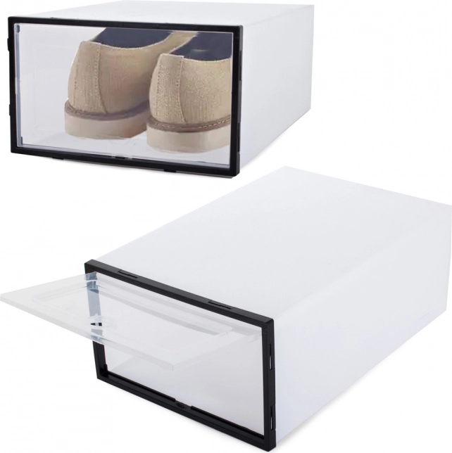 Modularni organizator za čevlje s prozorno loputo