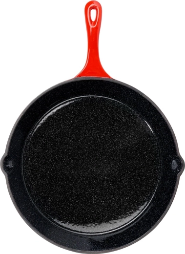 Močno lito železo in emajl za enakomerno toploto