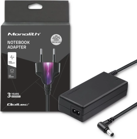 Napajalni adapter za prenosnik 65 W, 19 V, 3,42 A, konektor 5,5 × 2,5 mm