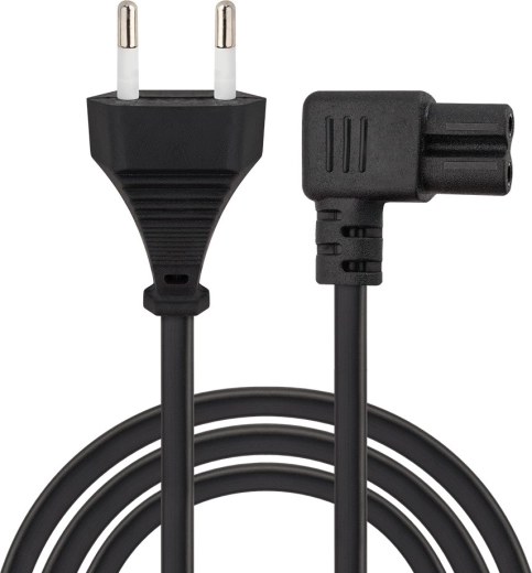 Savio CL-186 napajalni kabel 2-pin C7 kotni 5 m
