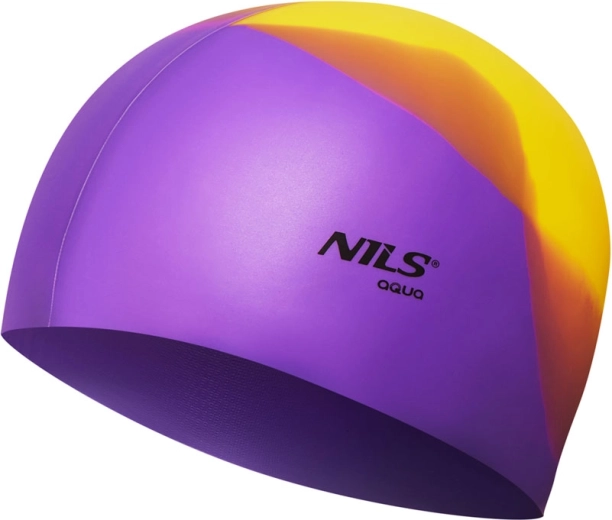 Silikonska plavalna kapa NILS Aqua multicolor