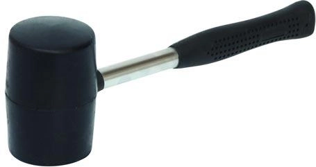 Gumijasto kladivo 1040 g s kovinskim ročajem, premer 90 mm