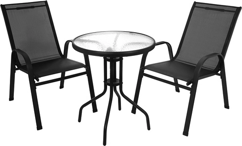 Elegant table with 5 mm tempered glass top