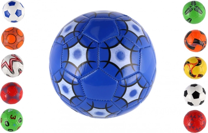 Nogometna žoga junior 15 cm – šivana, usnjena, mešanica barv