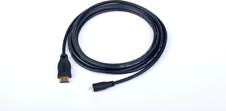 HDMI na HDMI Micro kabel v2.0 1.8M s pozlačenimi konci