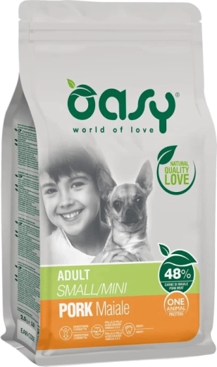 Oasy One Animal Protein Adult Small/Mini svinjina 2,5 kg