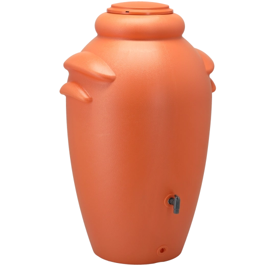 Vrtni zbiralnik deževnice s cvetličnim koritom 350 l, opečnat