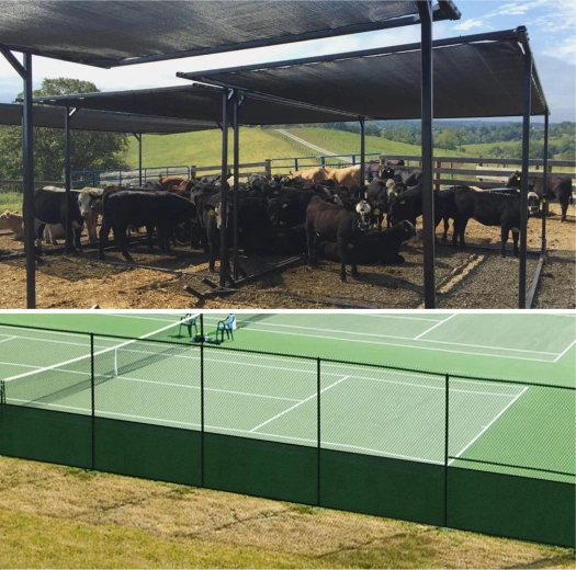 Senčilna in zaščitna mreža 1,5 × 25 m, 95 % prekrivnost, 180 g/m², UV, z 50 vezicami