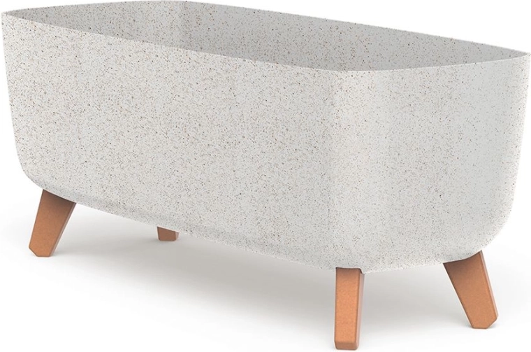 Cvetličnik Gracia Case Eco Wood 58 cm bel