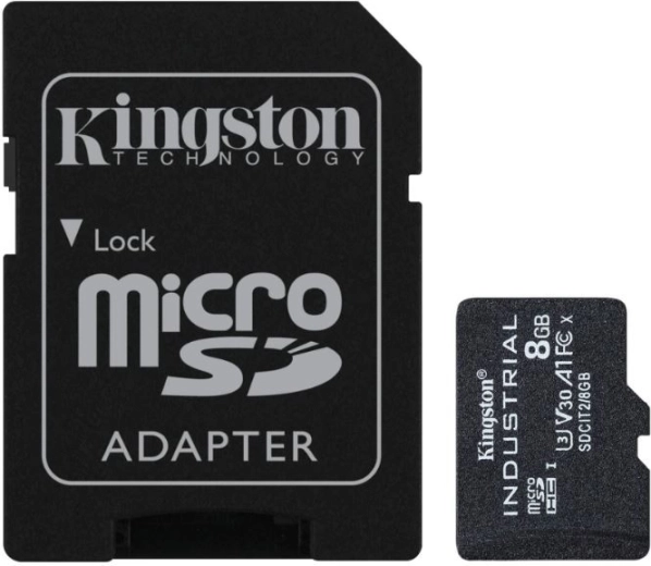 Industrijska pomnilniška kartica microSD 8 GB UHS‑I CL10 brez adapterja