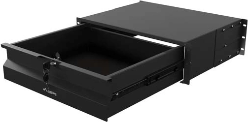 Lanberg predal za rack 19" 3U 360 mm črn