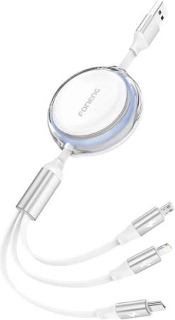 Foneng X113 kabel 3 v 1, 1,1 m, bel