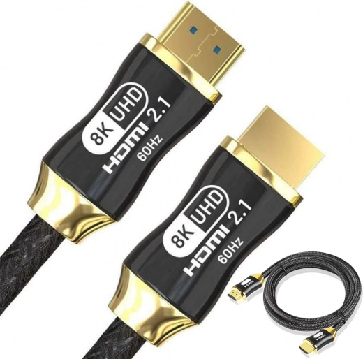 HDMI 2.1 ultra hitrostni kabel 8K 60 Hz, 4K 120 Hz, pozlačeni konektorji, 1,5 m