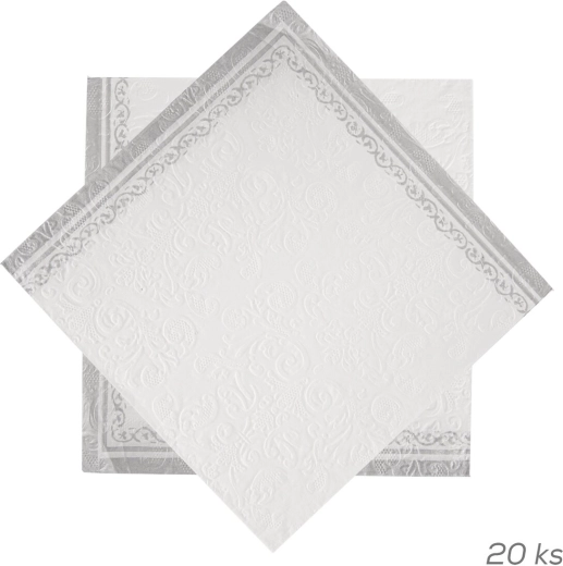 Embosirani papirnati servieti 33 × 33 cm, 20 kosov