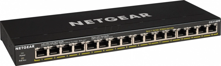 NEUPRAVLJAN GIGABITNI STIKALNIK NETGEAR 16-PORT POE+ S FLEXPOE