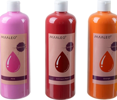 18 intenzivnih barv v prostornini 500 ml