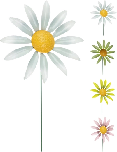 Vrtni zatič roža s premičnimi listi 71 cm, mešanica barv