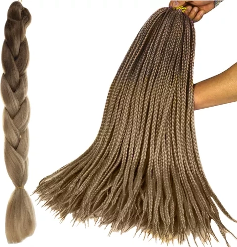sintetični lasje za kite ombré blond