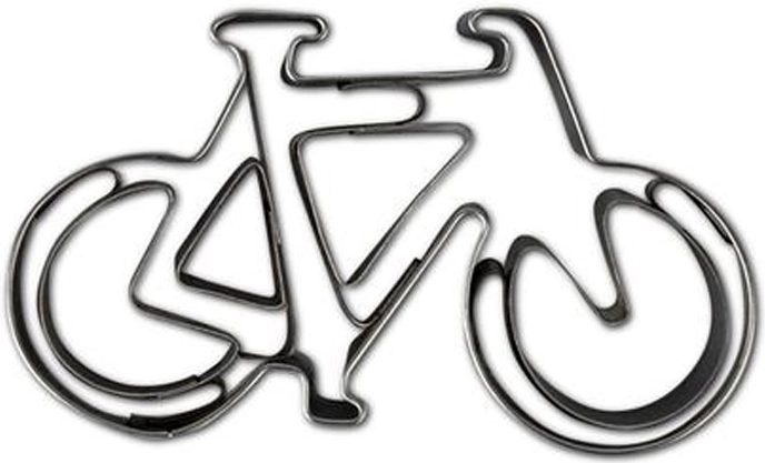 Modelček za piškote – krog, 7–8 cm, srebrn