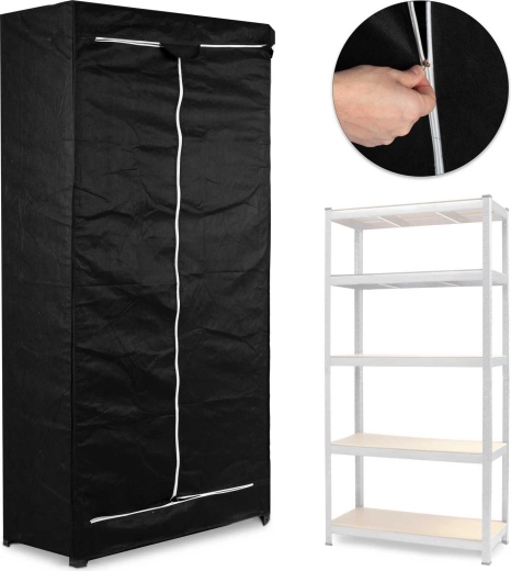 Zaščitna prevleka za regal 180 × 90 × 40 cm črna