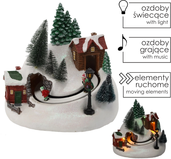 Christmas LED Musical Box with Winter Village