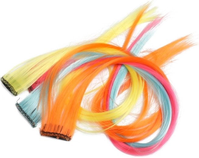 Striking colorful strands