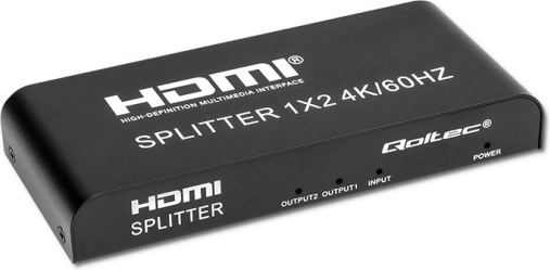 Aktivni HDMI razdelilnik 1x2 4K/60 Hz QOLTEC
