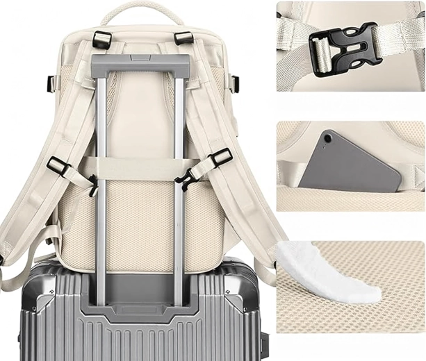 Udobno potovanje s pritrditvijo na kovček