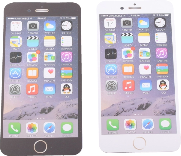 Lined notebook in the shape of an iPhone
