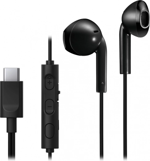 JVC žič­ne USB‑C ušesne slušalke z mikrofonom