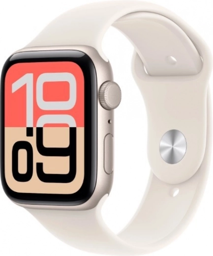Apple Watch SE 3 GPS + Cellular 40 mm aluminij v barvi moonlight s športnim paščkom S/M
