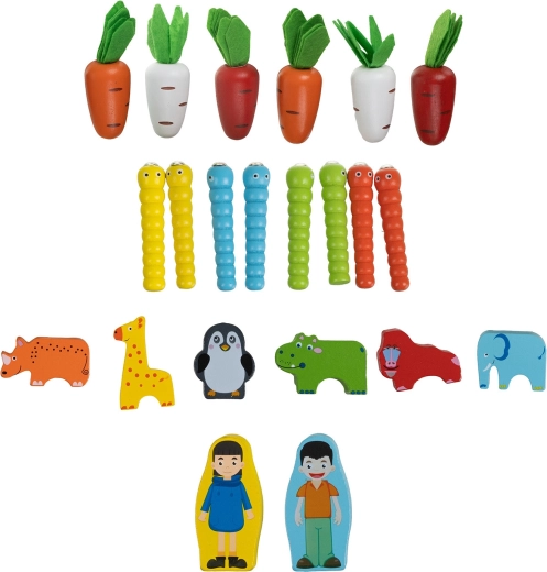 Colorful pieces for creative play