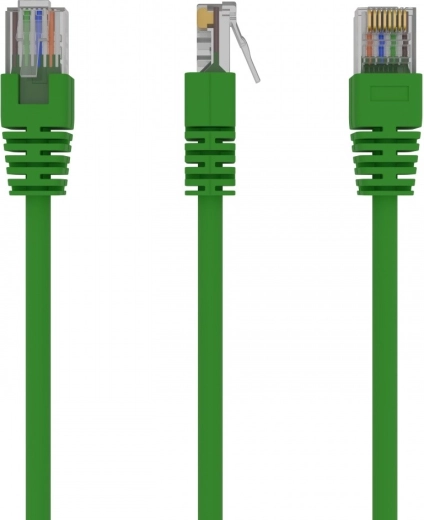 Omrežni patch kabel Cat5e UTP 1,5 m, zelen
