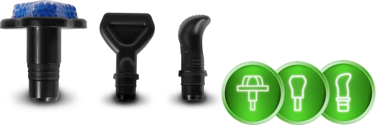 Devet nastavkov za ciljno masažo