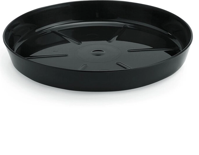 Podstavek za cvetlični lonec Lamela črn 33,7 cm