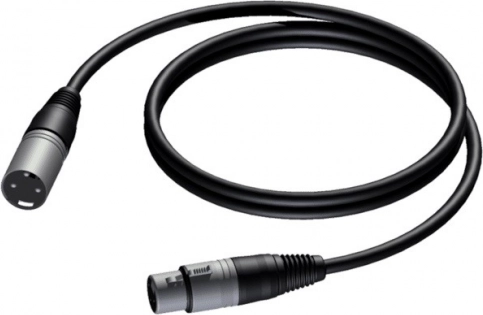 XLR kabel 3‑pin moški–ženska 5 m